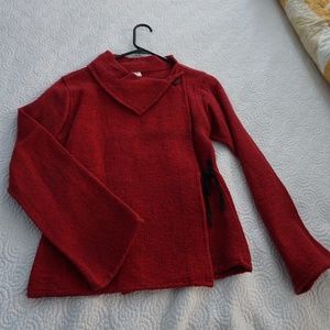 Asymmetrical Cotton Tibetan Wrap Around Jacket